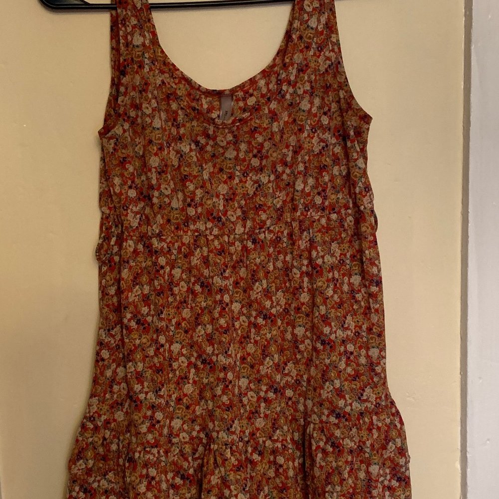 Mind Code Floral Tank Top Flowy Large
